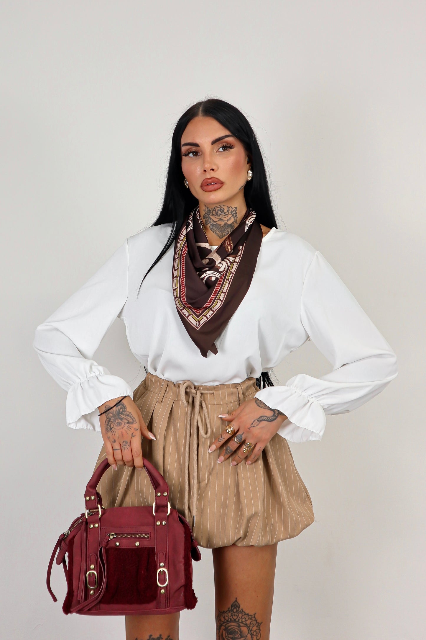 Blusa Foulard - Bianca