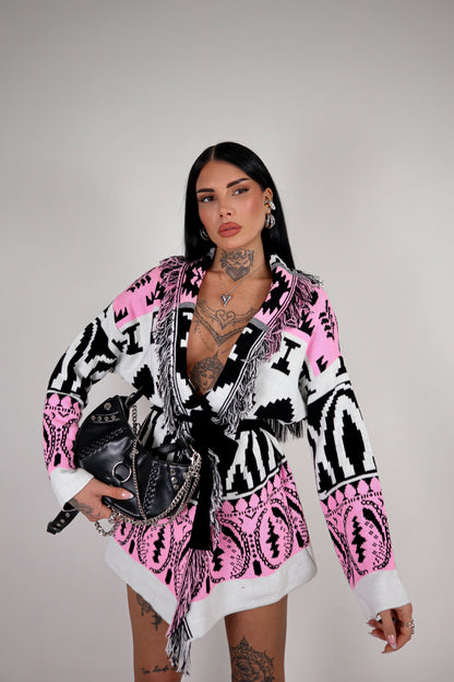 Cardigan Perù - Rosa