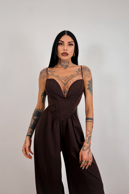 Tuta intera Halima - Marrone