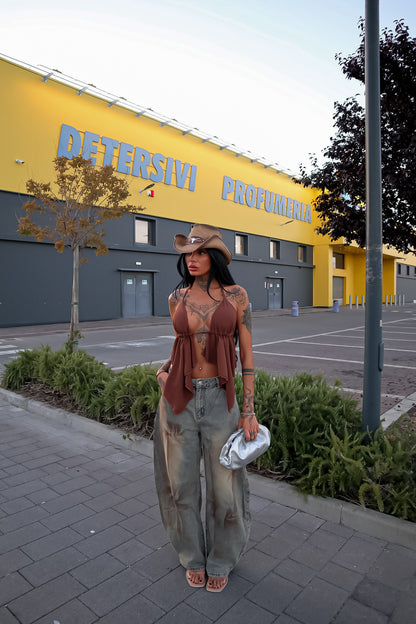 Top Fatima - Marrone