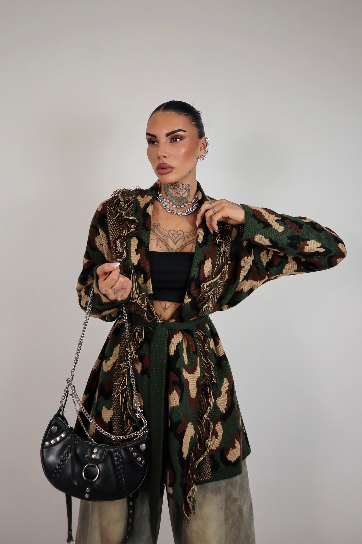 Cardigan Perù - Militare