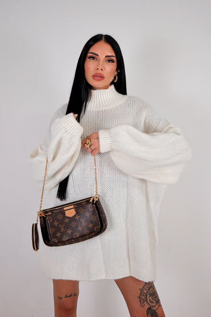 Maxi Maglione Ruby - Bianco