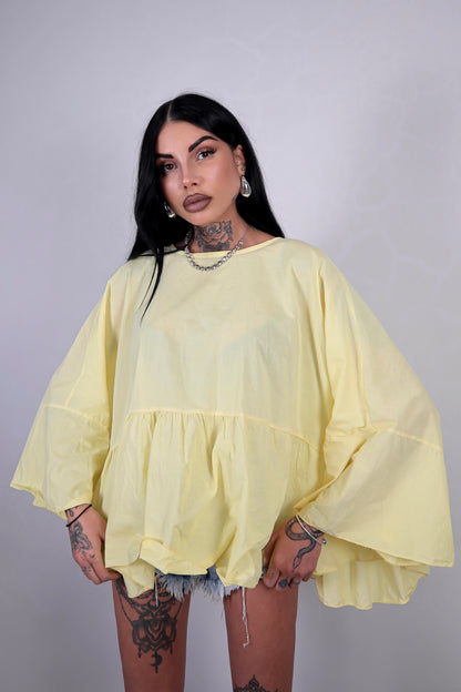 Blusa cotone Zahira - Giallo