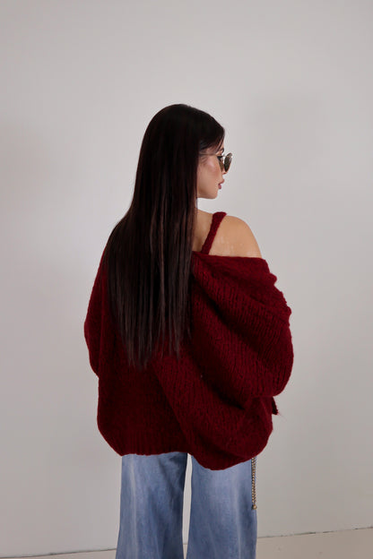 Set Cardigan Judy - Bordeaux