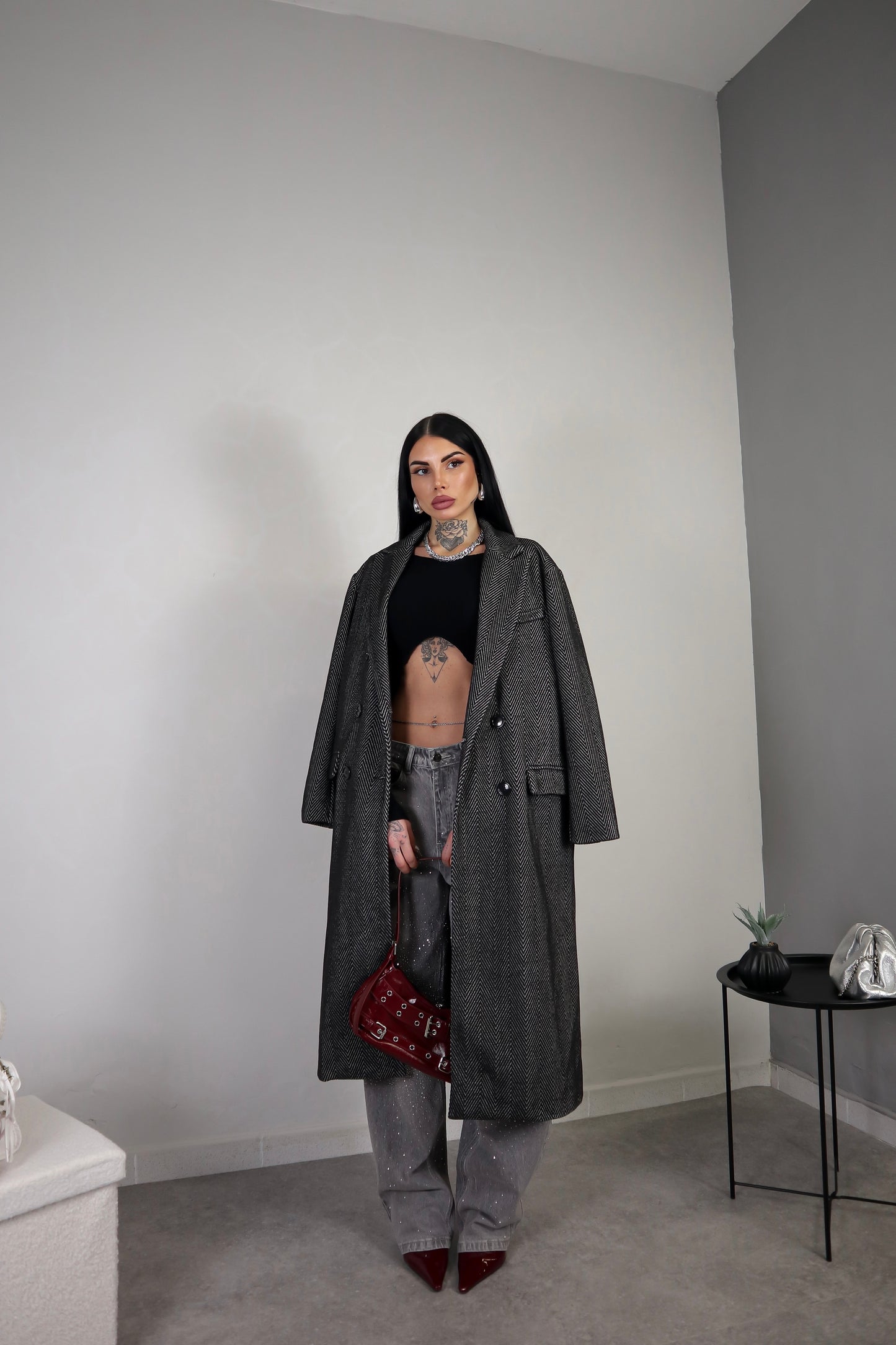Cappotto Over Spigato