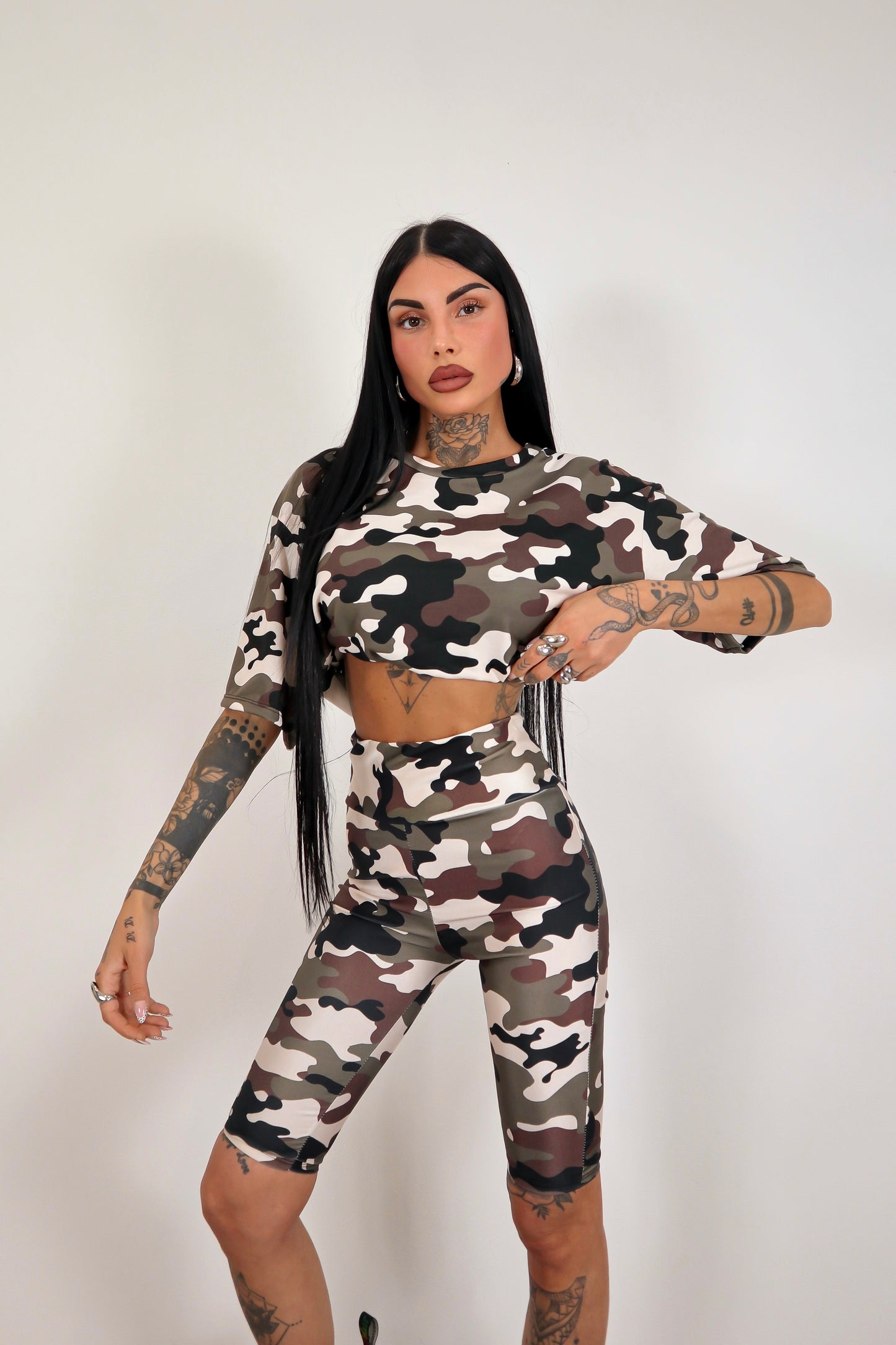Leggins ciclista Mimetico