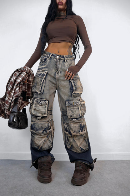 Jeans Cargo Sabbiato