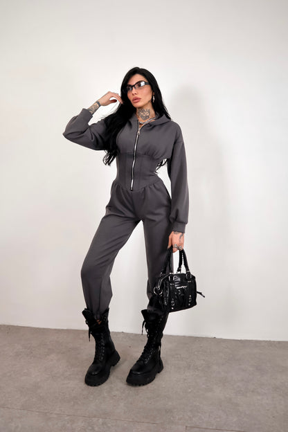 Tuta intera Alyson - Grigio piombo