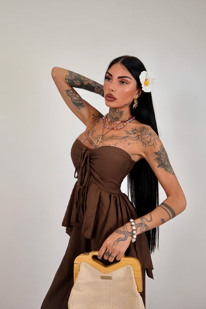 Tuta intera Noelle - Marrone