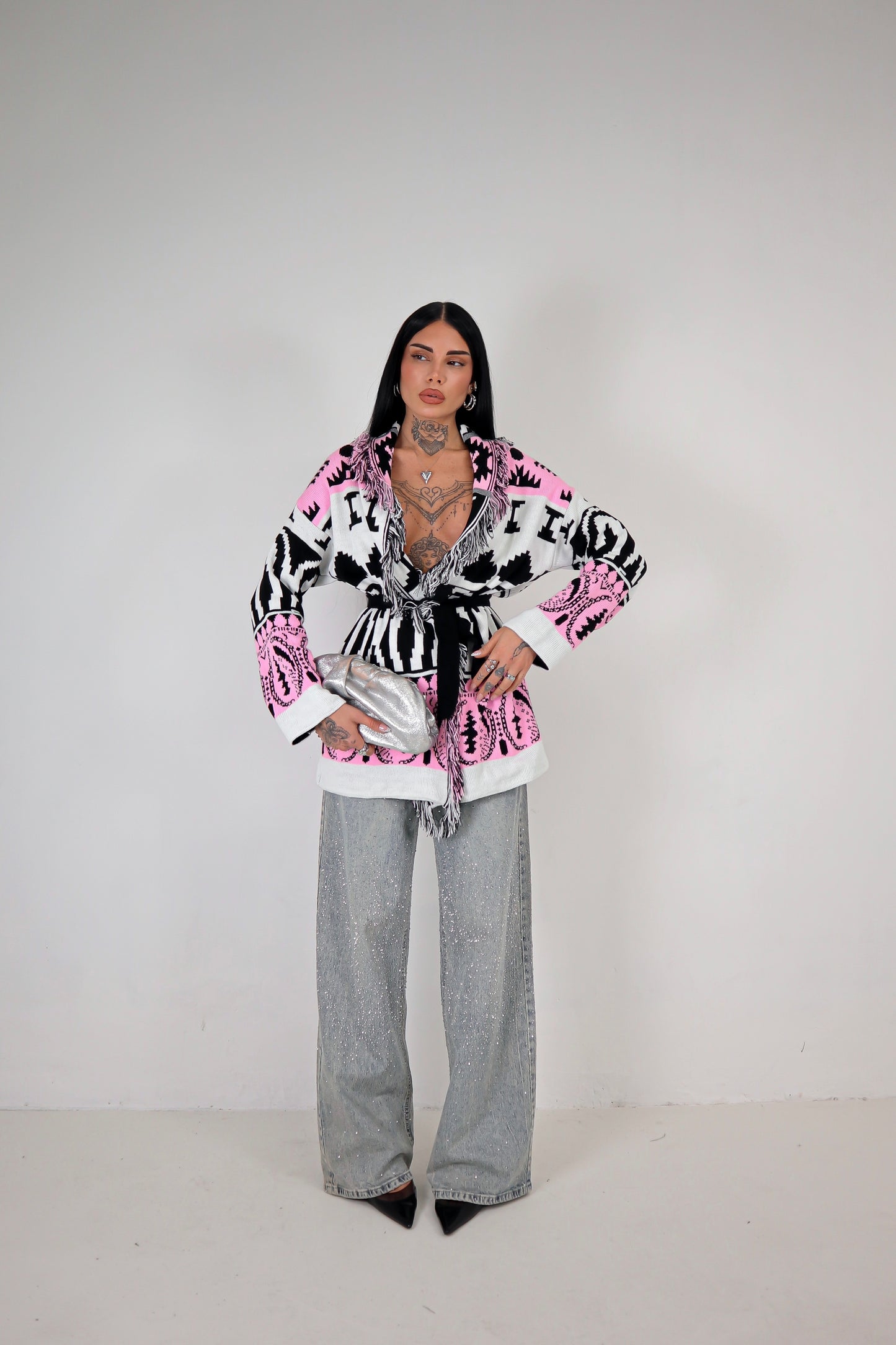 Cardigan Perù - Rosa