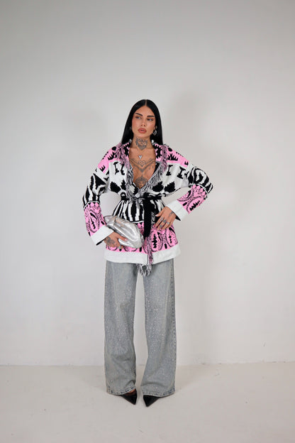 Cardigan Perù - Rosa