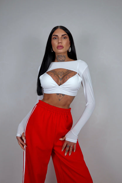 Crop Top Slay - Bianco