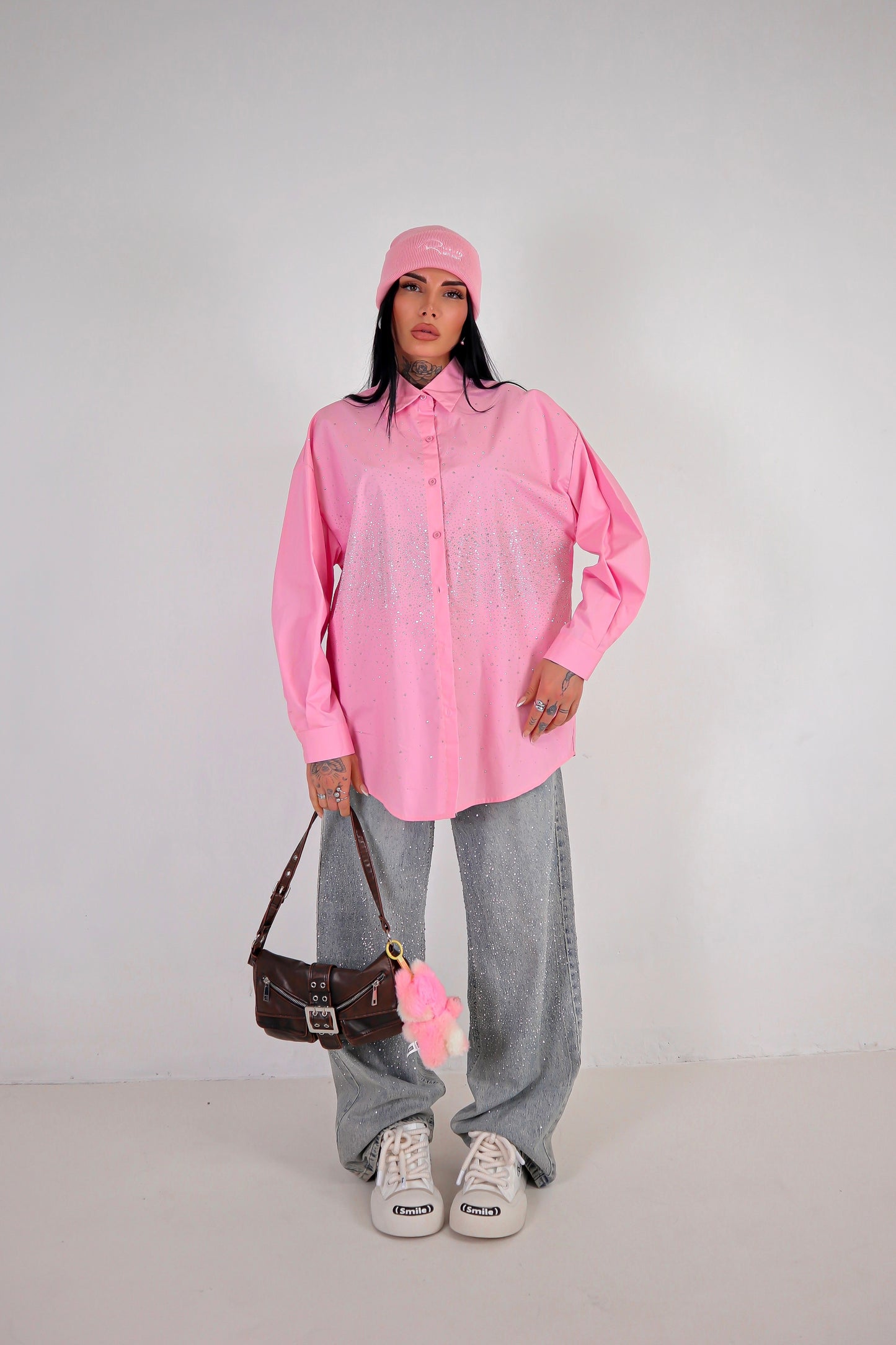 Camicia Strass - Rosa