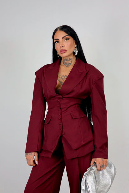 Tailleur Corsetto - Bordeaux