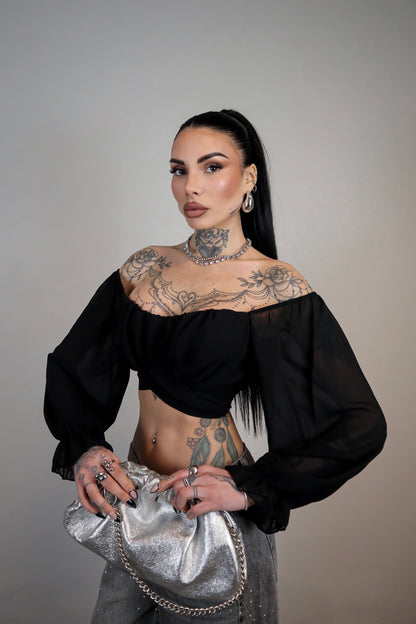 Crop Top Wonder - Nero