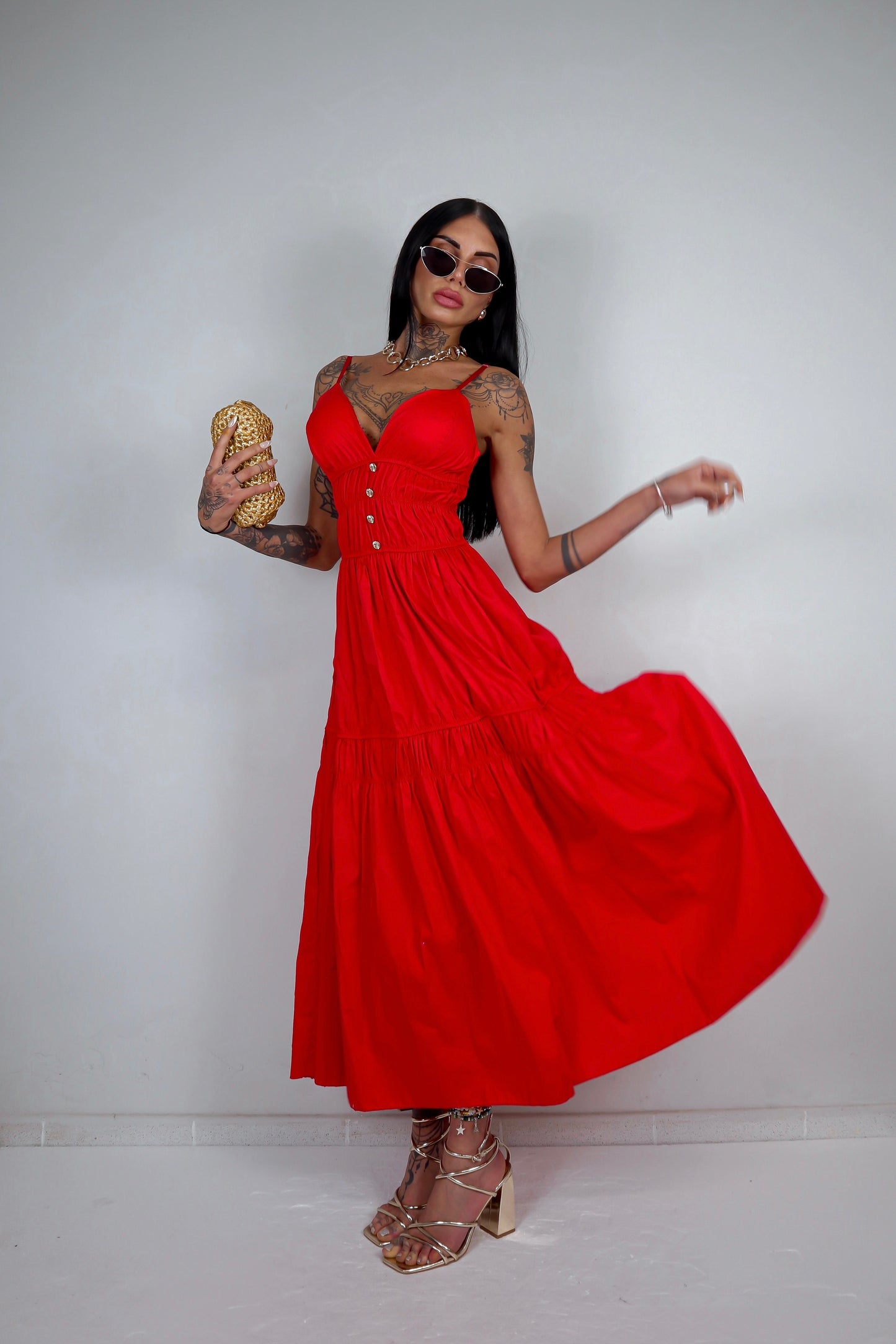Abito Clara - Rosso