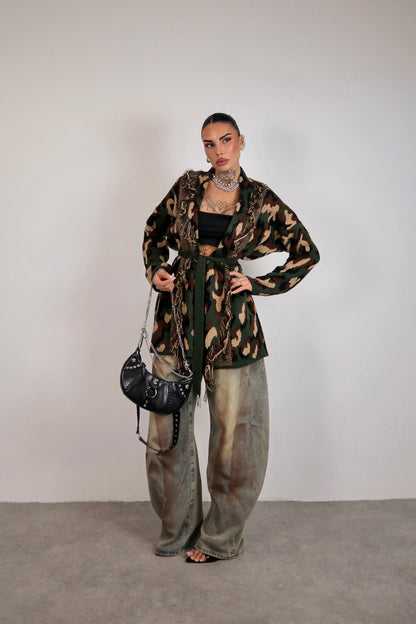 Cardigan Perù - Militare