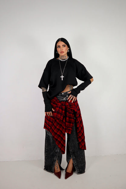 Maglia Cut - Nero