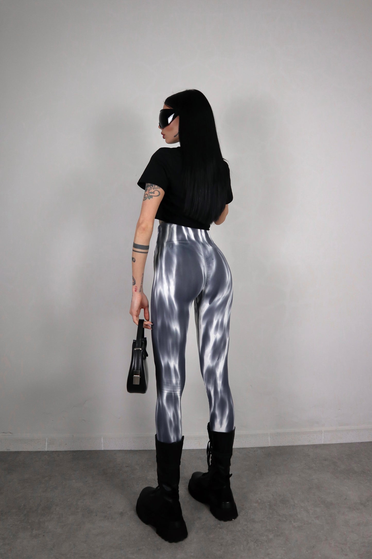 Leggins Tie Dye - Grigio
