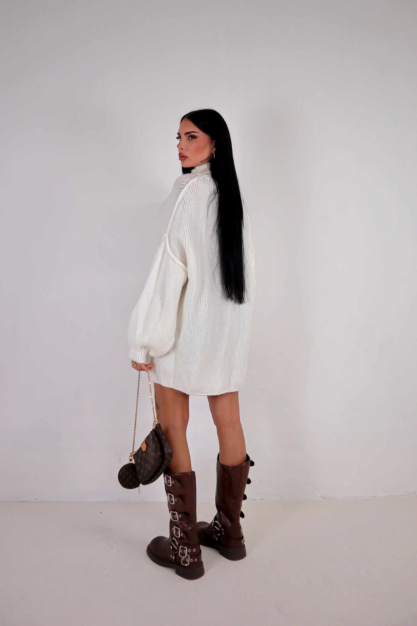 Maxi Maglione Ruby - Bianco