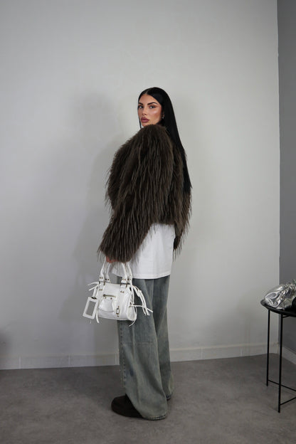Pelliccia Fluffy - Marrone