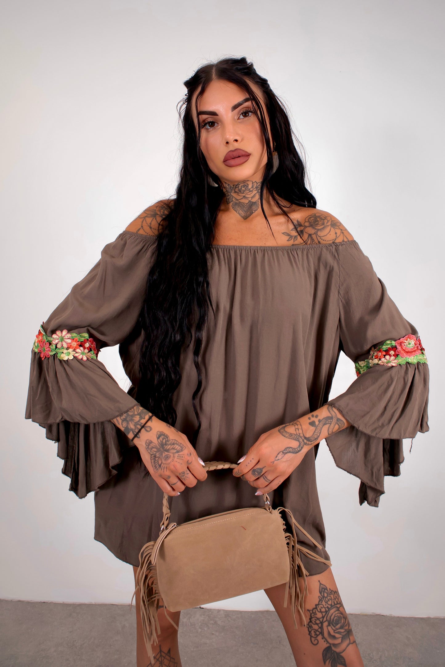 Blusa Violetta - Marrone