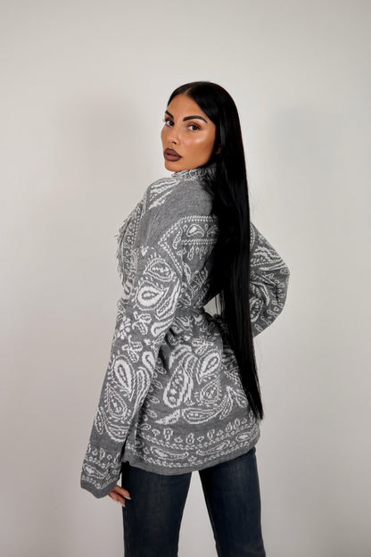 Cardigan Perù - Grigio