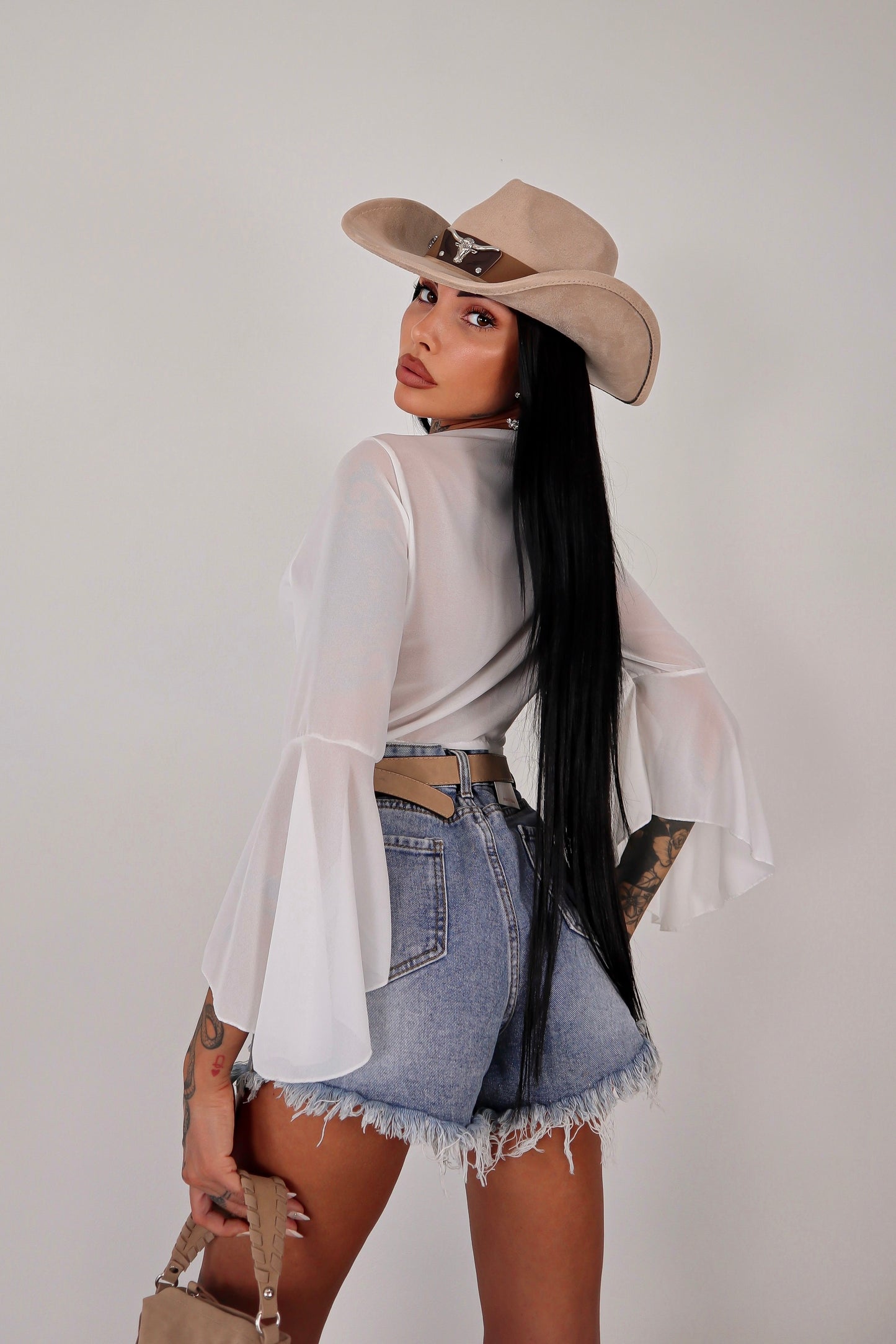 Shorts denim Borchie - Denim