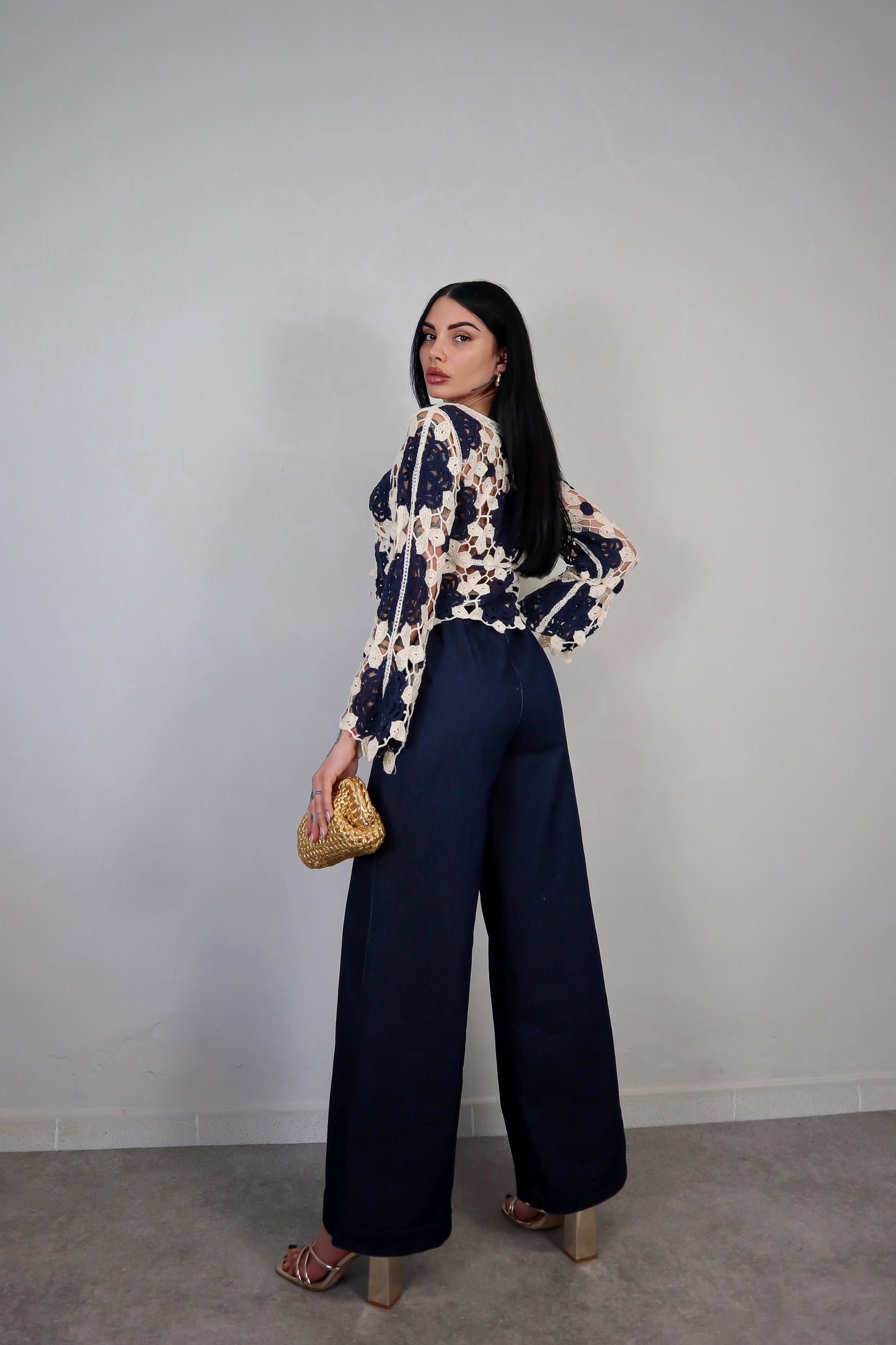 Pantalone Denim Capri