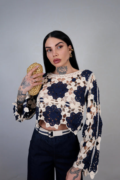 Maglia Crochet Capri
