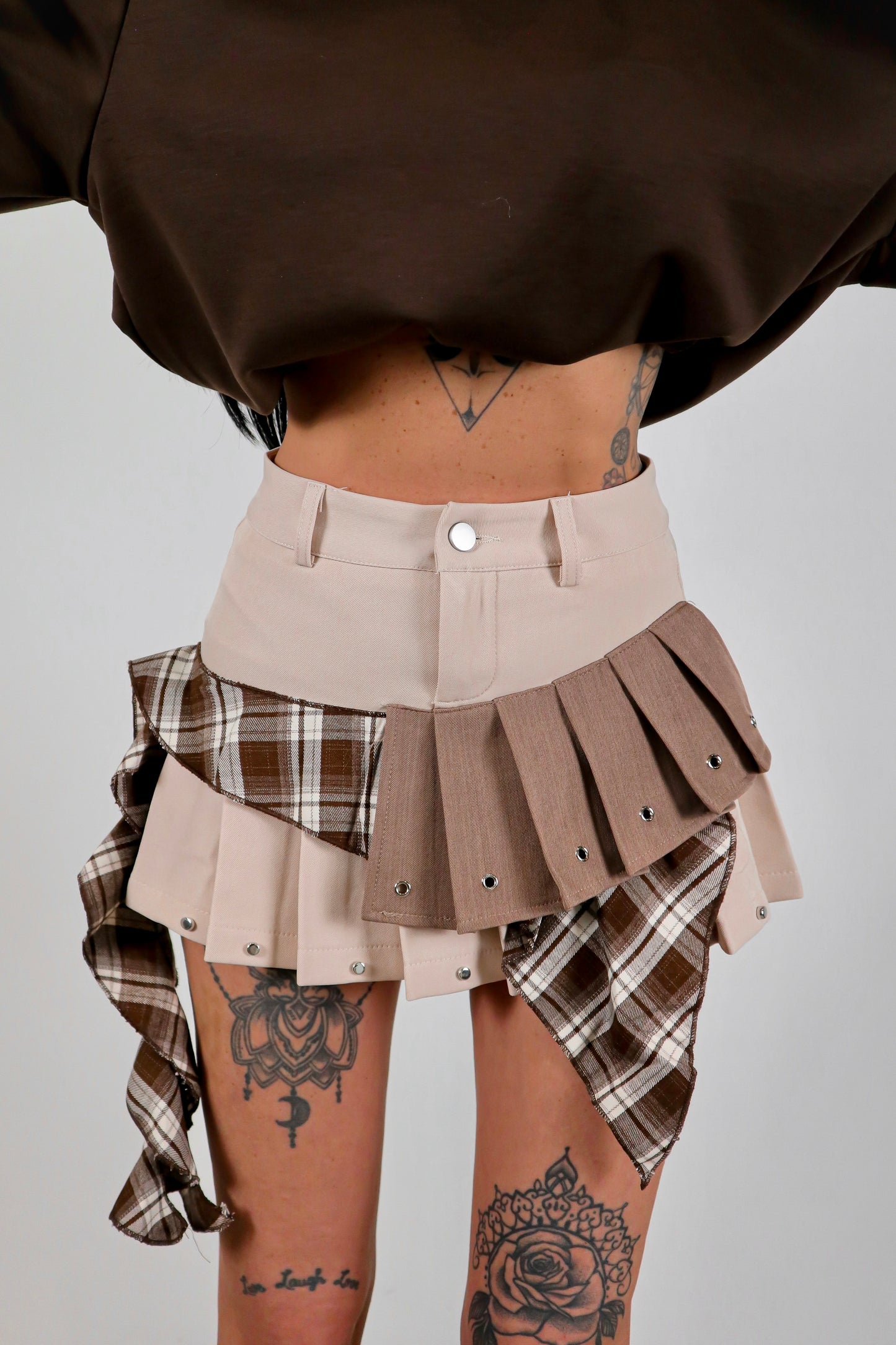 Panta gonna Tartan Greta - Beige