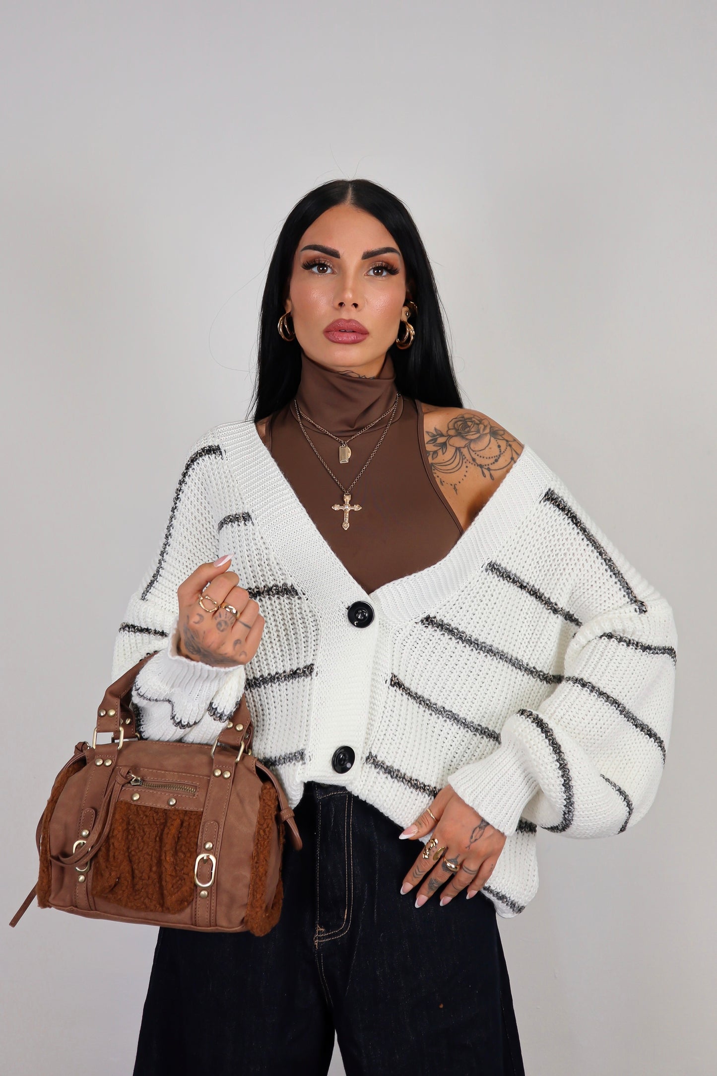 Cardigan over Brenda - Bianco