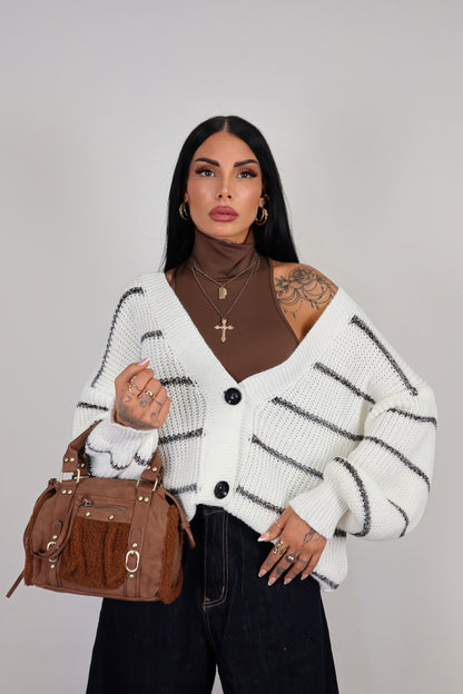 Cardigan over Brenda - Bianco