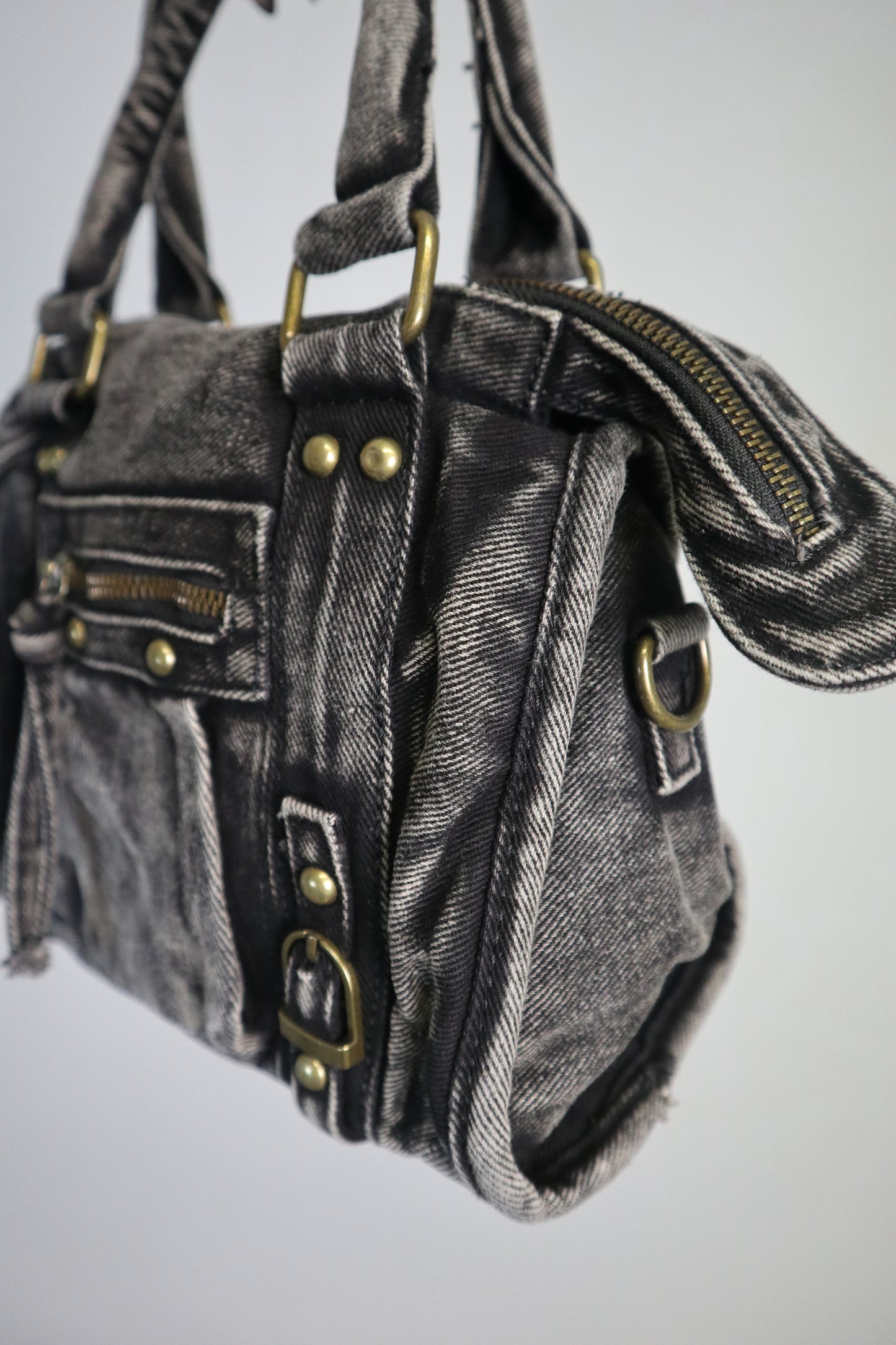 Borsa Denim City - Nero fumo