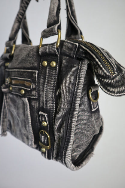 Borsa Denim City - Nero fumo