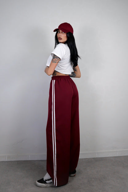 Pantalone Stripes - Bordeaux