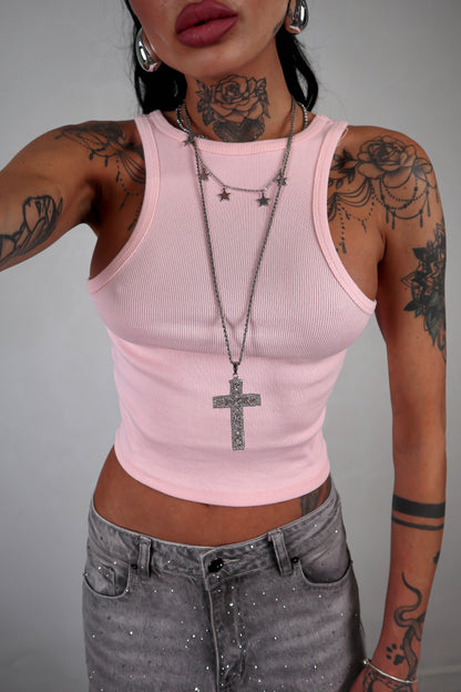 Canottiera Basic - Rosa