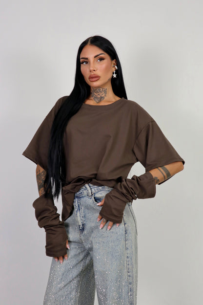 Jeans wide leg Brillo - Denim freddo
