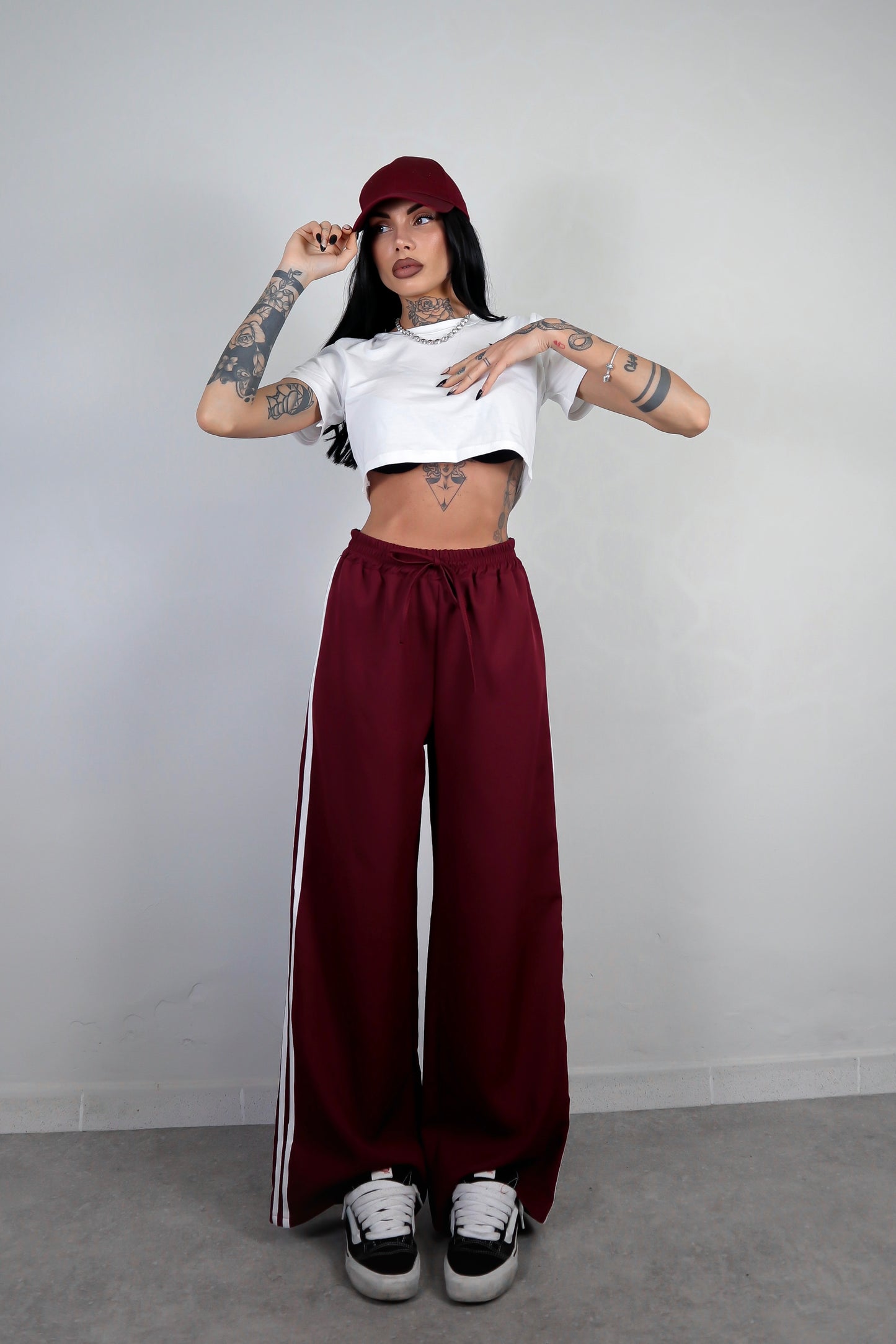 Pantalone Stripes - Bordeaux