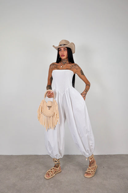 Tuta intera / pantalone Abibi - Bianco