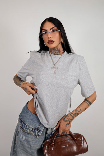 T-shirt Spalline - Grigio