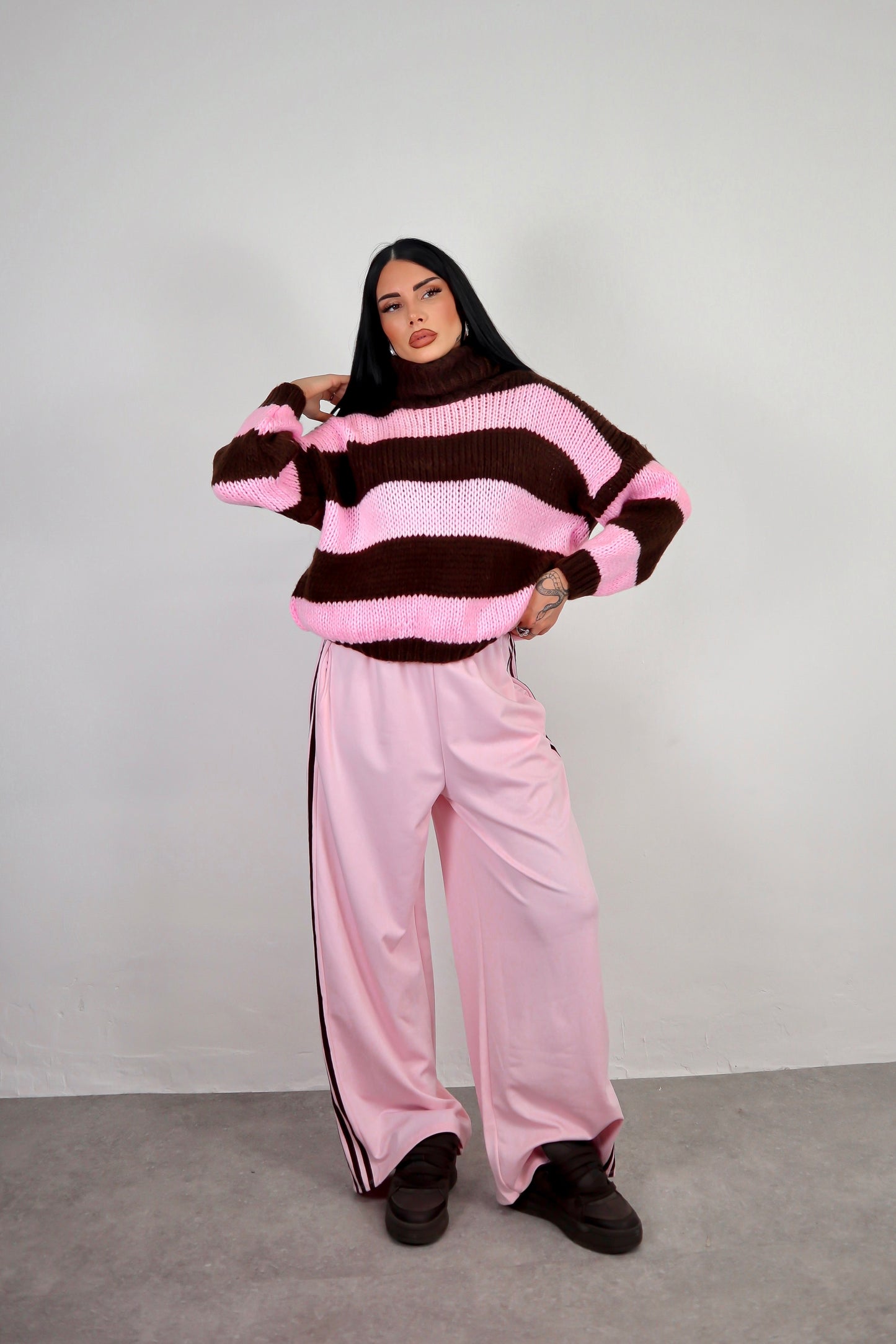 Pantalone Adi - Rosa/Marrone