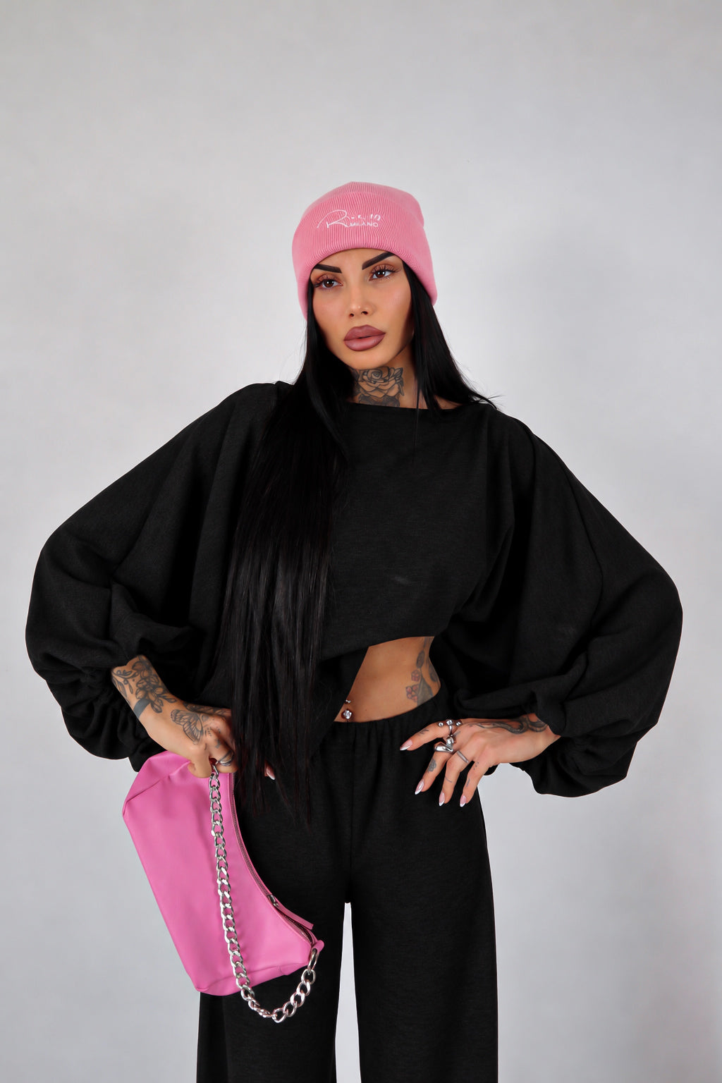 Completo in maglia Isadora - Nero