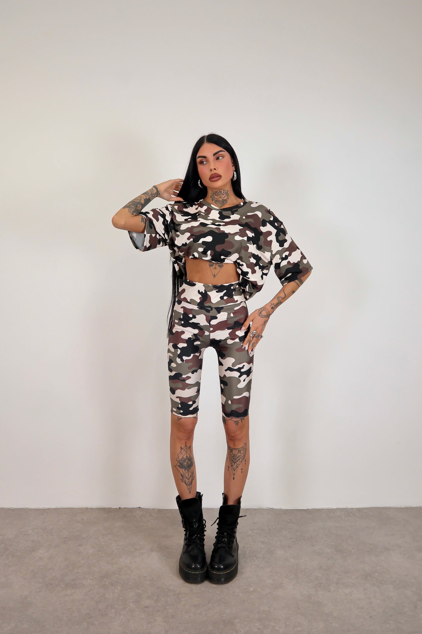 Leggins ciclista Mimetico