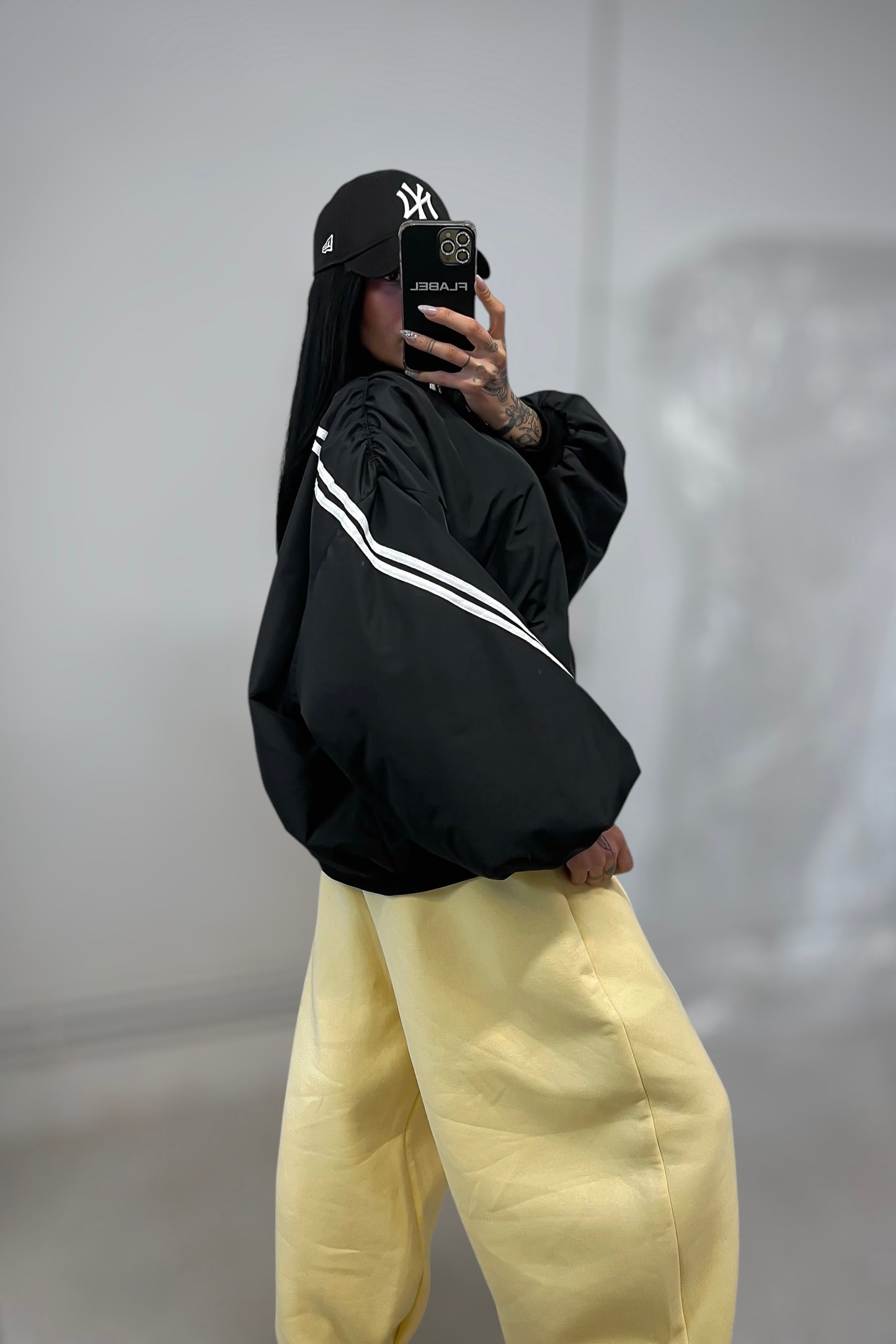 Bomber Oversize Sporty - Nero