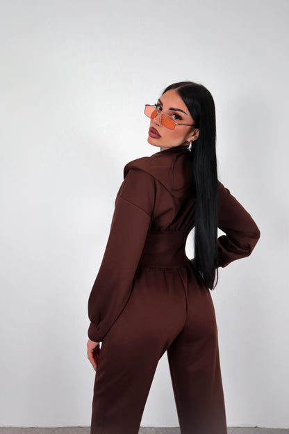 Tuta intera Alyson - Marrone