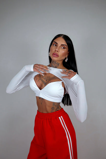 Crop Top Slay - Bianco