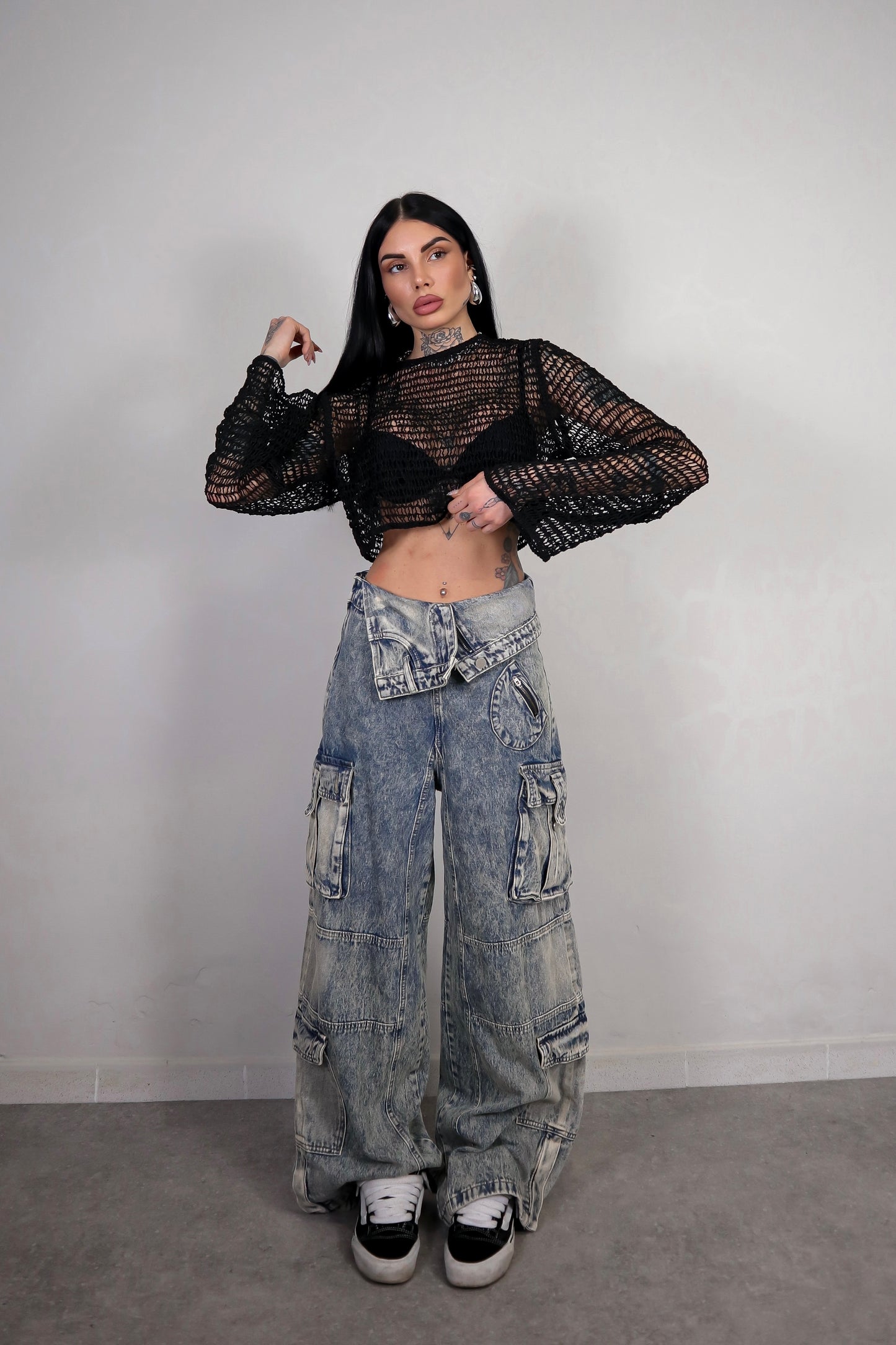 Jeans Cargo Risvolto