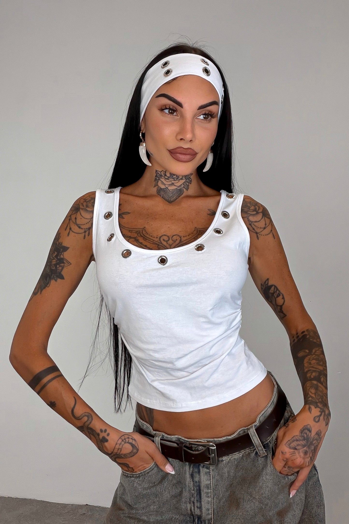 Set Canotta + Fascia - Bianco