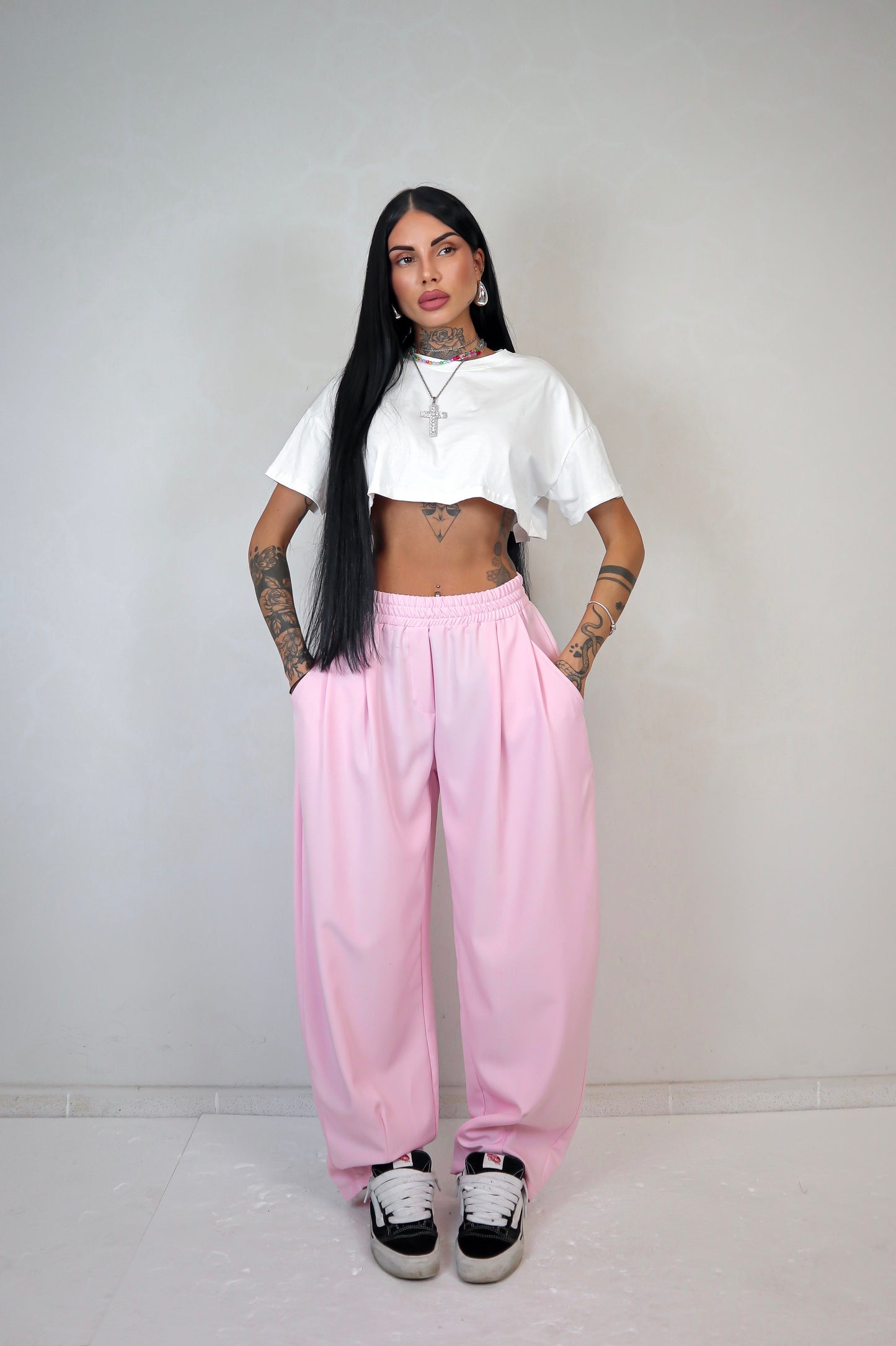 Pantalone Smart - Rosa